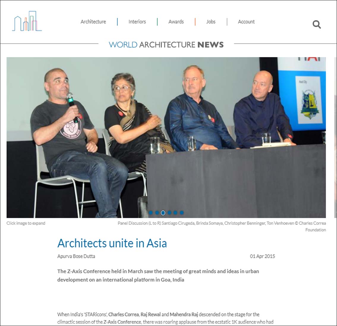 Architects unite in Asia - World architecture News - April 2015